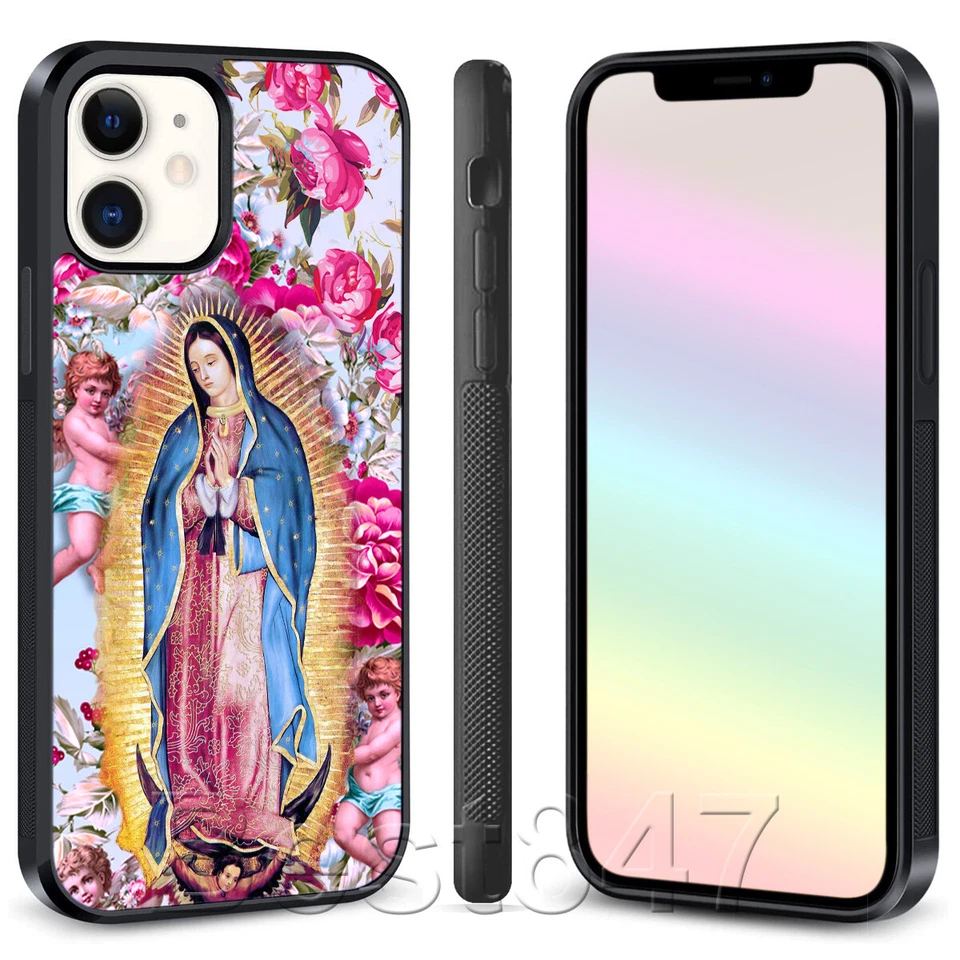 Funda Teléfono Nuestra Señora de Guadalupe Dios Jesús Ángel para iPhone 13/14 Pro Max Cubierta  Foto 2 de 4