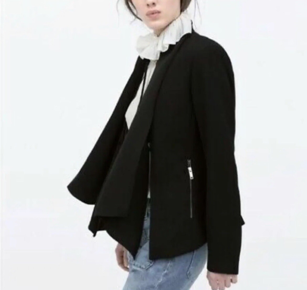訳あり☆ZARA Shawl Collar Blazer with Belt Zara Shawl Collar Blazer with Belt — UFO No More