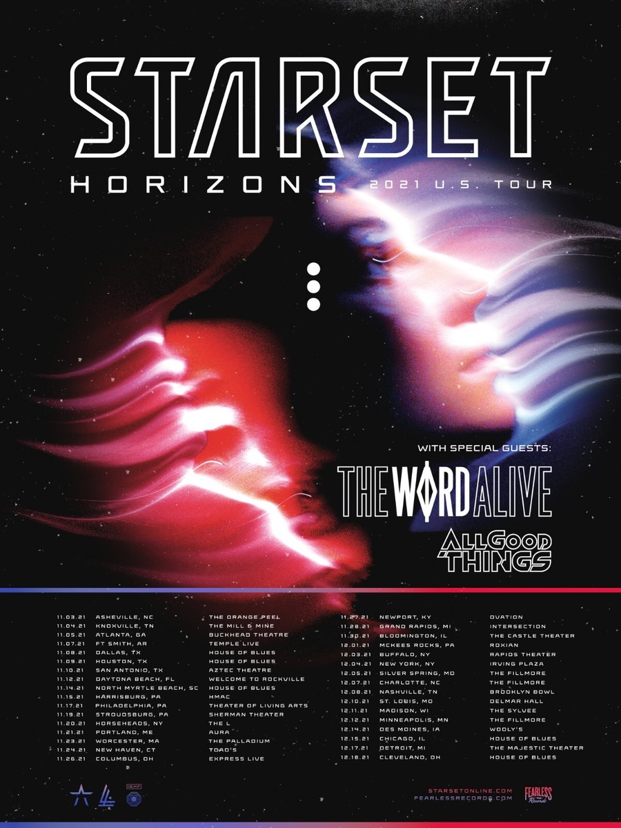 STARSET /THE WORD ALIVE/ALL GOOD THINGS 