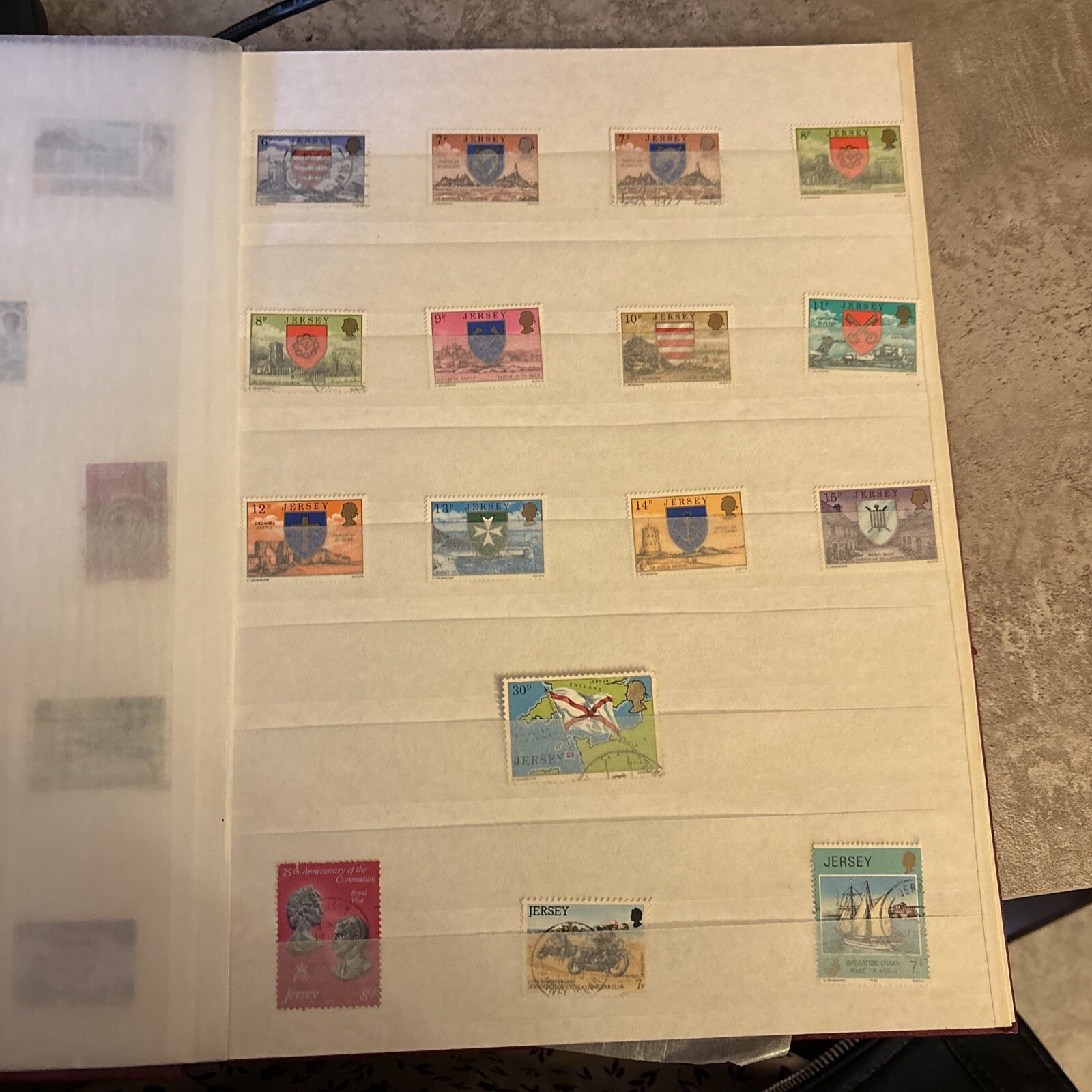 Mint & Used Stock Book Album Of Mostly Jersey Stamps eBay