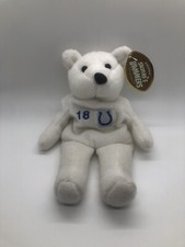 Salvino  s Bammers Beanie Colts Payton Manning Teddy Bear Football Plush Toy NFL