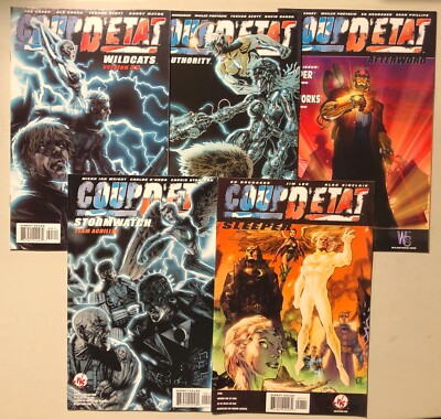COUP D'ETET DETAT 1-4 + AFTERWORD 5 BOOKS 2004 FULL RUN COMPLETE SET SERIES LOT