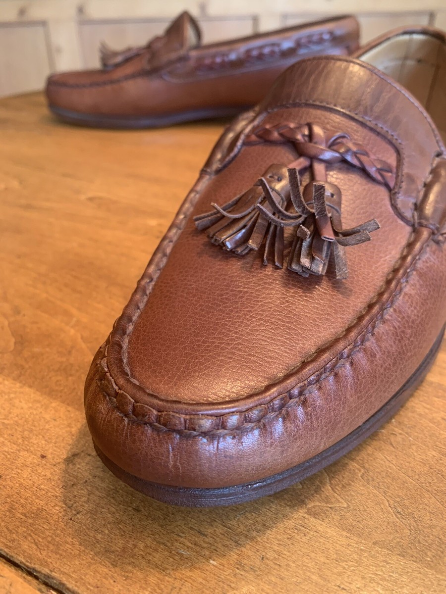 Allen Edmonds Tassel Loafers Brown USA. 8.5 D | eBay display picture 1