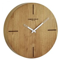 London Clocks Solid Wood Round Wall Clock London Clocks Solid Wood Round Wall Clock