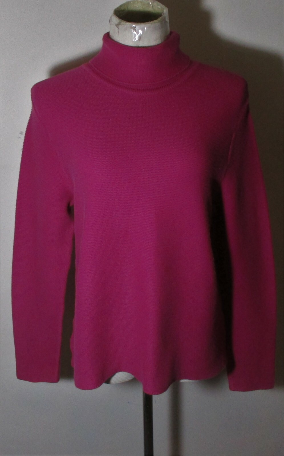 L.L. BEAN Magenta Long Sleeve Turtleneck Sweater Women's Size S