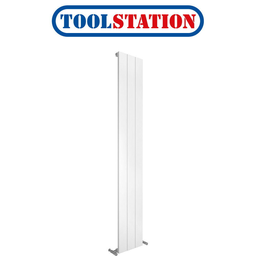 Kudox AluLite Textured Flat Designer Radiator 1800 x 280mm 2337Btu White  5060235348662 | eBay