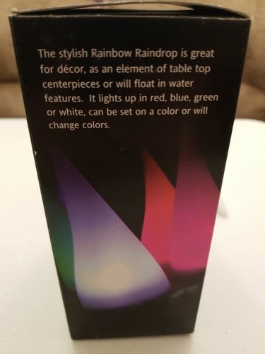 Lot of 2 Fortune Products Color Changing Rainbow Raindrop Stand, Float or Hang - Picture 10 of 12