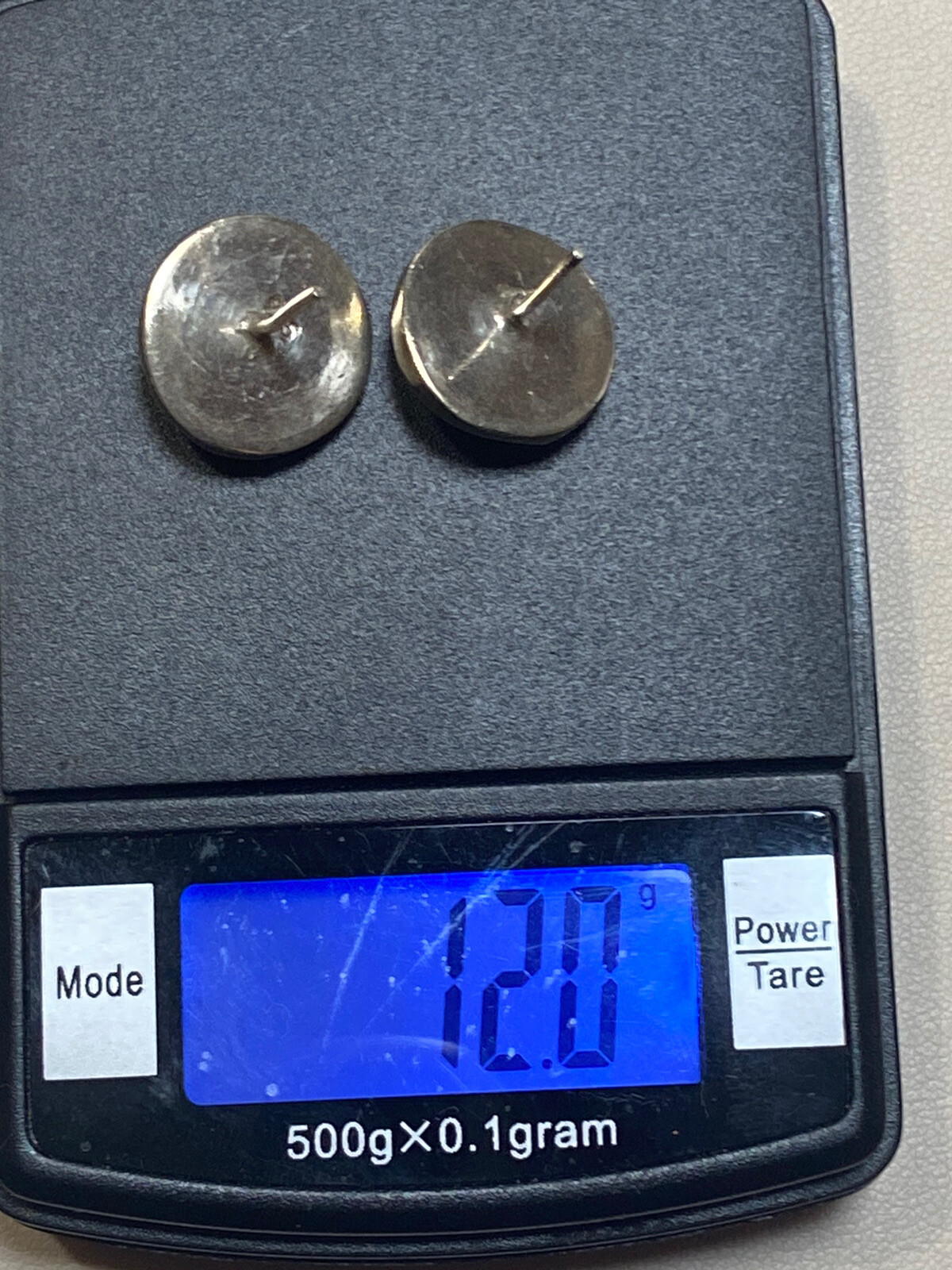 Simple Sterling Silver Stud Small Wave Earrings- … - image 3