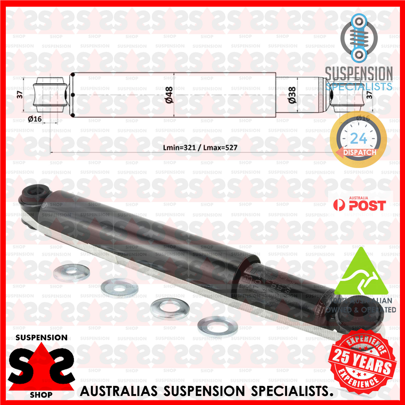 Rear Axle Shock Absorber Suit MITSUBISHI L200 / Triton Platform/Chassis ...