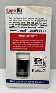 CanaKit USB MicroSD Card Reader USB 2.0