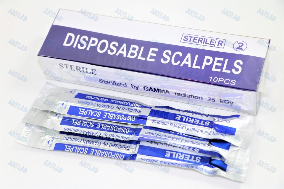 Medicut Surgical Tools - Sterile #15 Disposable Scalpel, Box of 10
