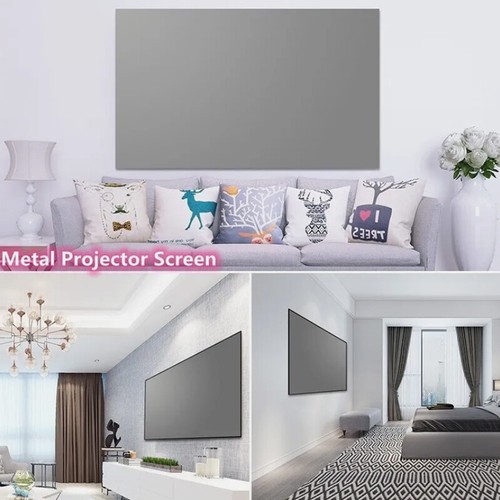 High Brightness Anti-Light Metal Projector Screen 3D HD Movies Screen 4:3 16:9 - Afbeelding 2 van 30