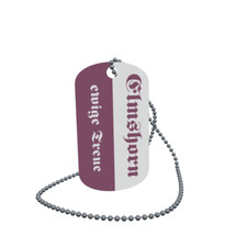 Dog Tag Flag Elmshorn Eternal Loyalty Dog Tag Aluminium 30 x 50mm