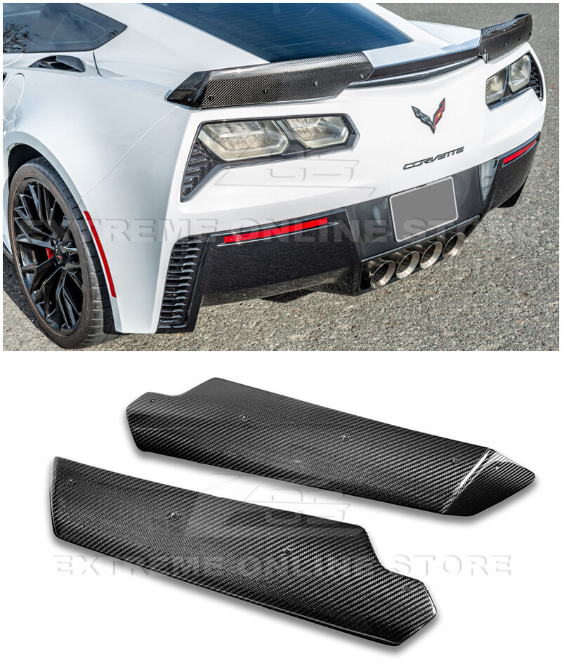 Car Winglets Rear Car Winglets Painted Carbon Flash Rear Side Winglets For Corvette C7 ...