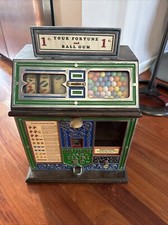 Antique Trade Stimulator Fortuneteller Horoscope Gum Vendor Oak Case Ultra Rare