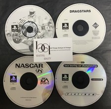4 X Racing Games PS1 Playstation 1 Games PAL Nascar 98, Dragstars, Superbikes +1