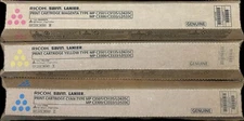 3 OEM Ricoh MP C3501, C9135, LD635C CMY Print Toner Cart 841421, 841422, 841423