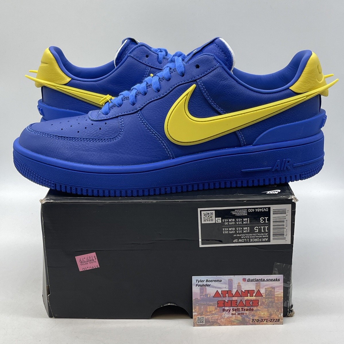 Size 11.5 - Nike AMBUSH x Air Force 1 Low Game Royal Blue Leather
