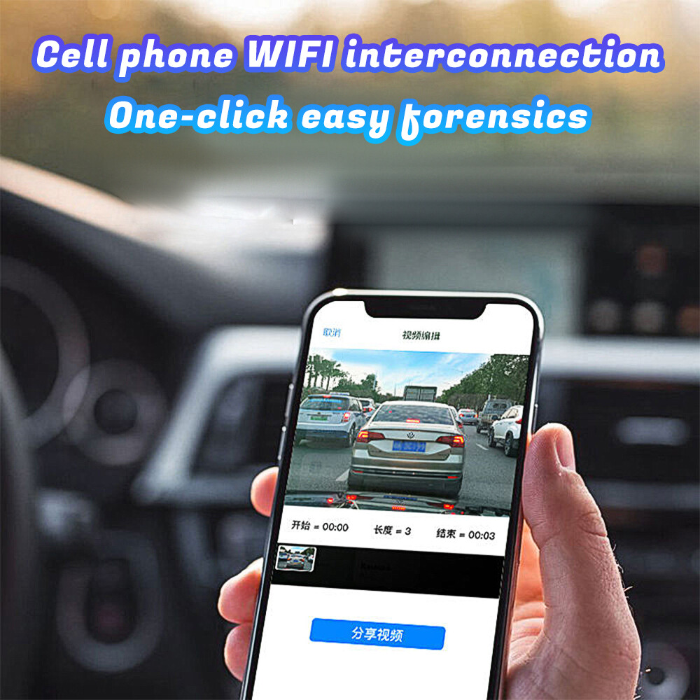 2K Dual Dash Camera for Cars, Free 64G SD Card,1080P Dash Cam Front and Rear