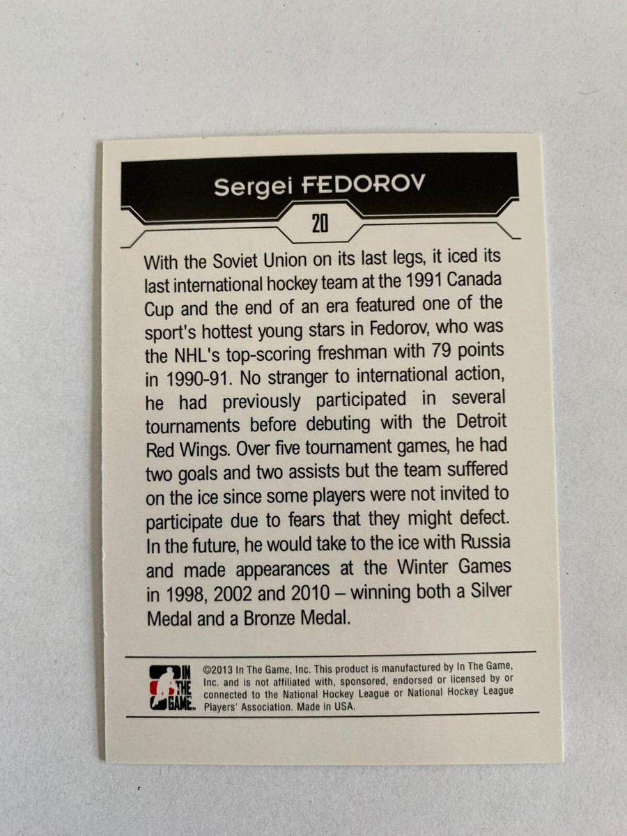 2013-14 In the Game Decades 1990s - Sergei Fedorov #20 for sale