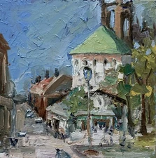 Tuscany LANDSCAPE. ORIGINAL OIL PAINTING.