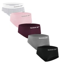 Reebok Ladies 5-pack Seamless Hipster Performance Underwear  Size XL 16 New