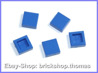 Lego 5 x Fliesen blau (1 x 1) - 3070 - Tile Tiles Blue - NEU / NEW