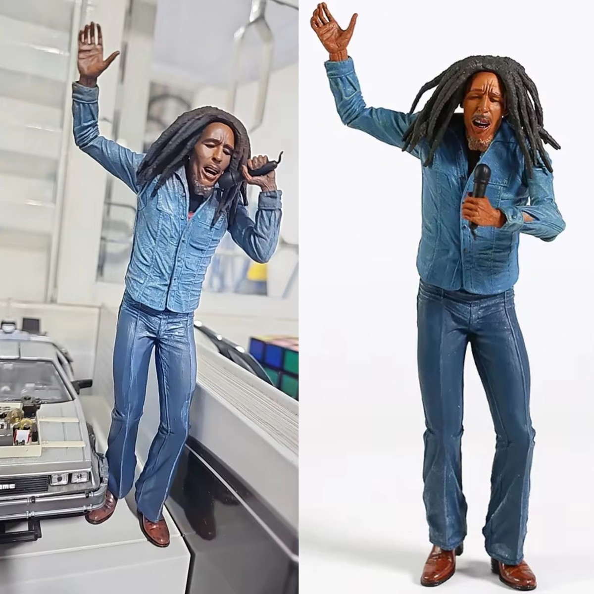 7in Bob Marley Music Legends Jamaica Singer & Microphone PVC 18Cm