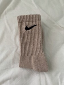 beige nike socks