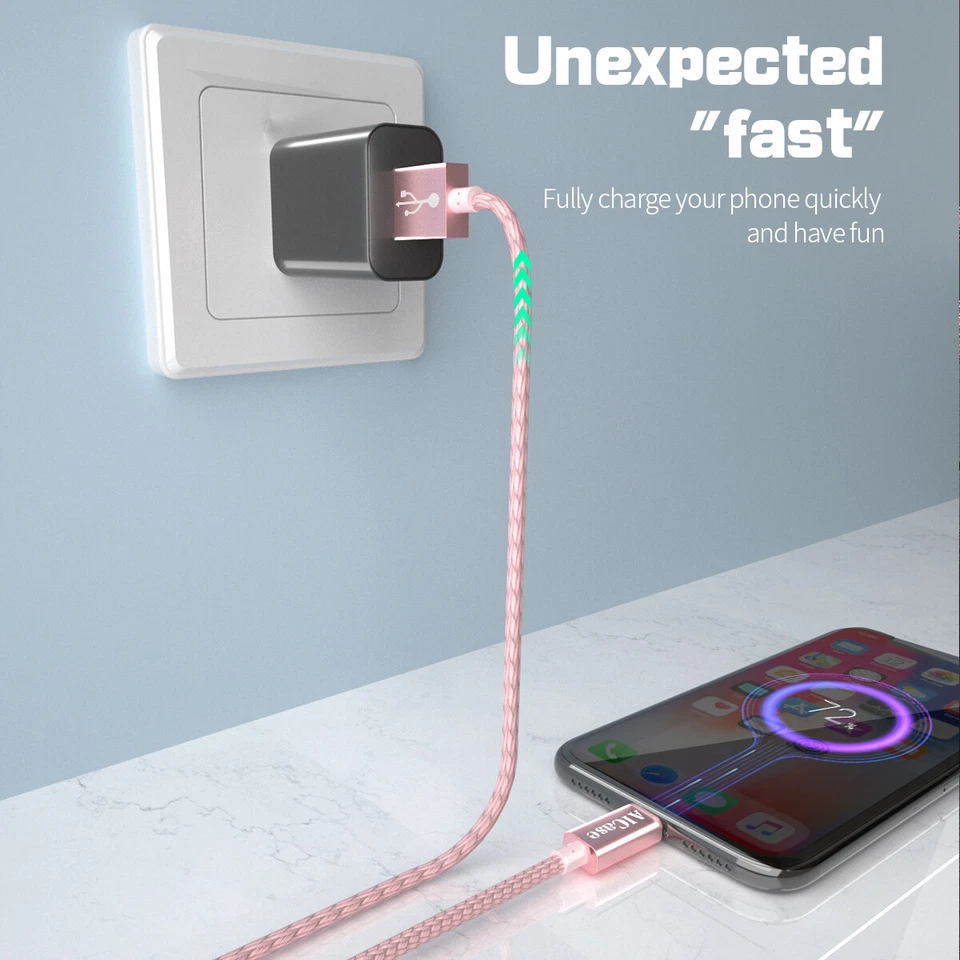 10 PCS USB Cable Charger Data Cord for iPhone 14 13 12 11 XS Pro Max SE XR 10 FT - Image 2 of 4