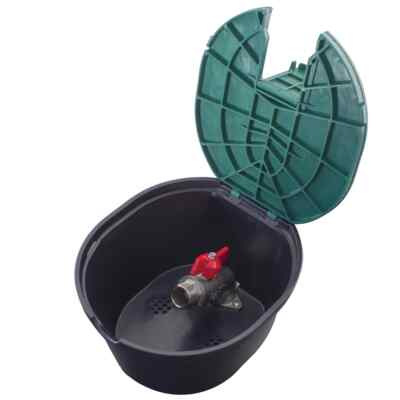 Wassersteckdose Entnahmestelle Ovale Ventilkasten mit eingebautem 3/4  Kugelhahn