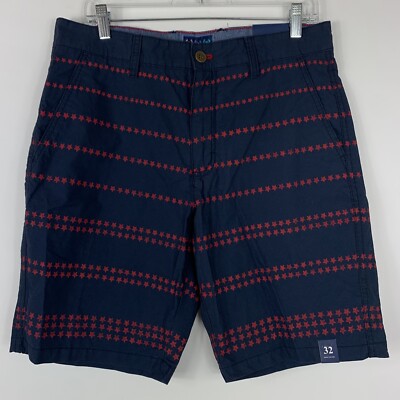 NWT Charleston Threads Shorts Mens Size 32 Chino Bermuda 100% Cotton Stars NWT