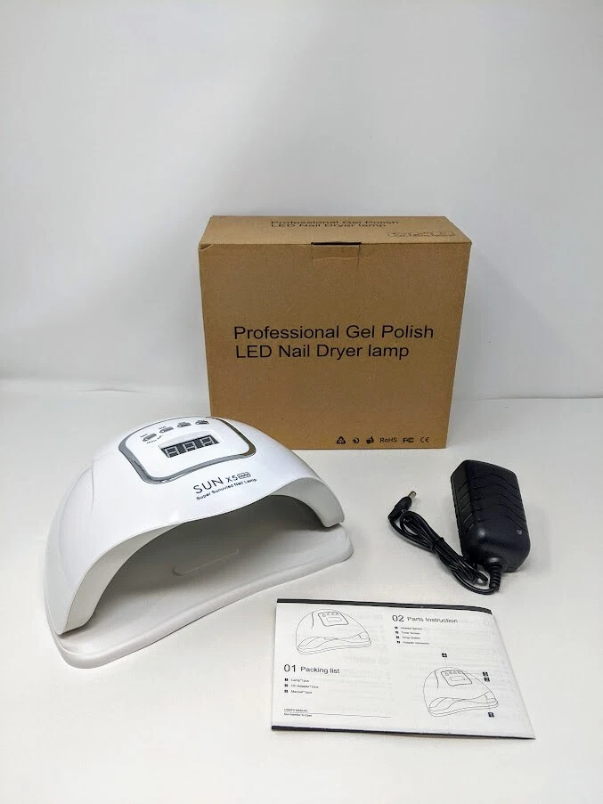SUN X5 MAX UV LED Nail Lamp 80 Watt Nail Dryer for Gel Polish Quick Nail Light