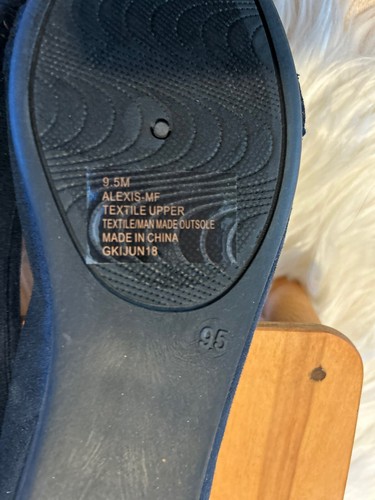Harborsides Damen Größe 9,5 M. Bequeme flache Ballerinas Memory Foam marineblau Wildleder - Bild 5 von 7