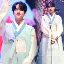 Men's Hanbok Korean Traditional National Costume Robe Groom Ancient Court Outfit