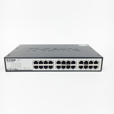 D-Link 24-Port Gigabit Network Unmanaged Desktop Switch DGS-1024D + PSU