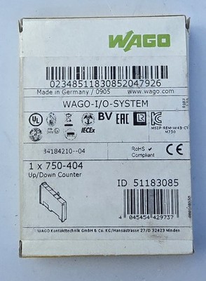 WAGO 750-404 2-Channel Digital Input Module 24VDC 0.2ms