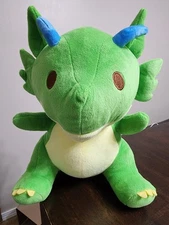 Fukuya Green Dragon Big Plush 12"-14"  Stuffed Animal 