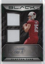 2023 Panini Black Rookie Signature Materials Emerald 8/25 Clayton Tune Auto 10j9