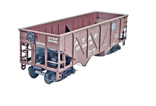 Athearn OO 5421 ATSF Santa Fe 34' Composite Side Open Hopper Car 180551 Boxed | Condition: Used