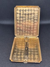 Vintage Metal Billfold Money Clip w/ Interior Spring Clip EAM USA Silver Tone