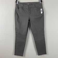 Old Navy Pixie Skinny Ankle Chino Pants Size 12 Gray