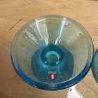 Iittala Finland Kartio Blue Glass Candle Holders Vintage MCM Set Kaj Franck — photo 5