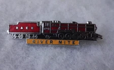 R & E. R. RIVER MITE - Locomotive - Train - Vintage - PIN BADGE