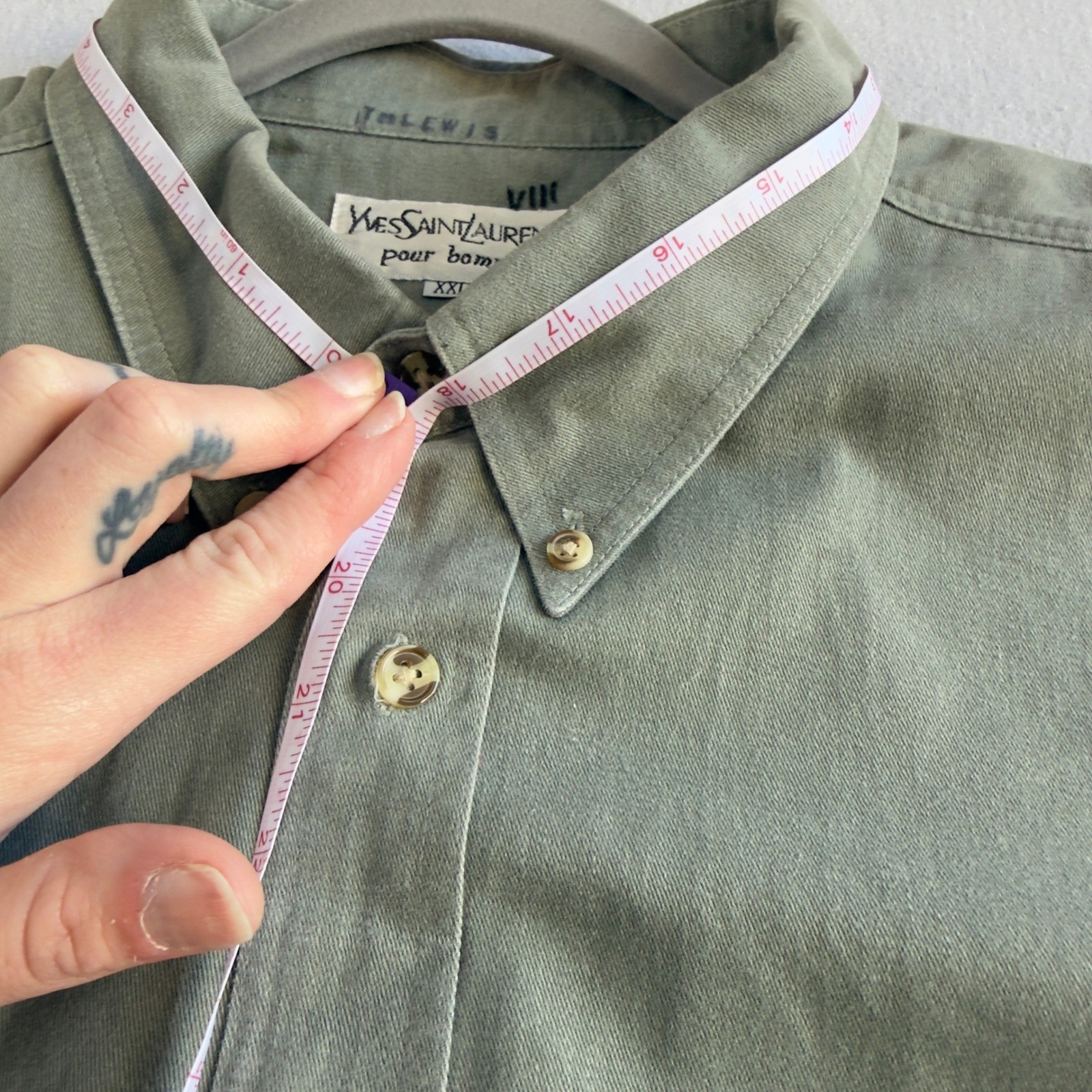 Yves Saint Laurent Pour Homme Vintage Button-Up L… - image 8