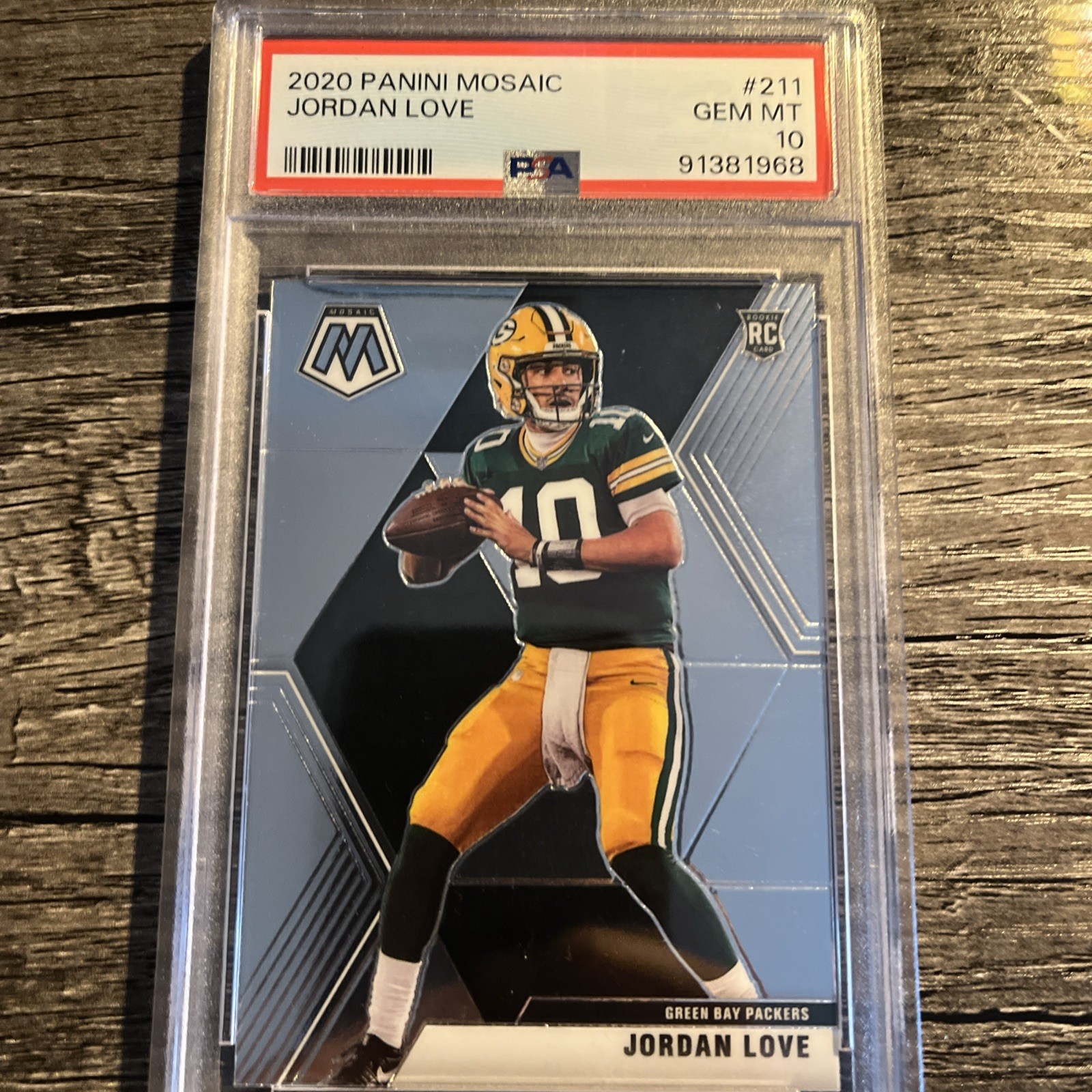 2020 Jordan Love Panini Mosaic #211 PSA 10 Packers Rookie QB🔥🔥📈📈🧀🧀🧀🧀