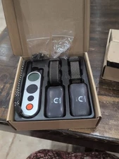 MIMOFPET 2 in 1 Wireless Electric Dog Fence for 2 Dogs Training Collar - X3