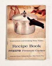 1960 PRESTO PRESSURE COOKER Recipe Book & INSTRUCTIONS cookbook ORIGINAL MANUAL