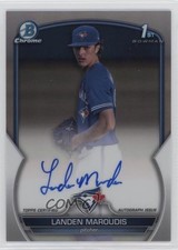 2023 Bowman Draft Chrome Prospect Refractor 376/499 Landen Maroudis Auto 6ns