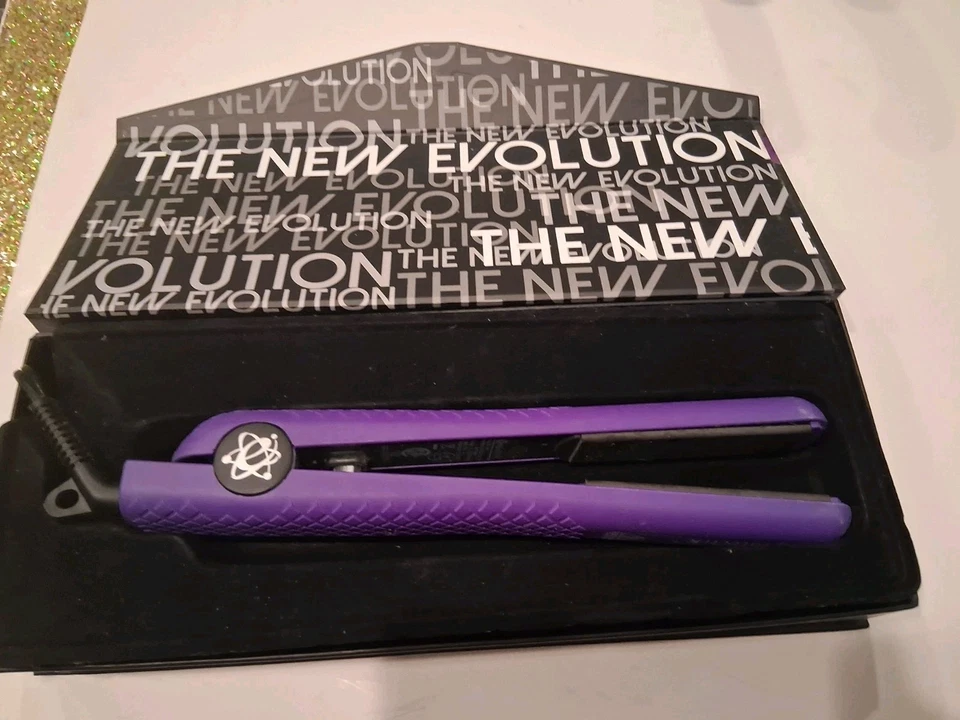 Evalectric Purple Pro Classic Styler Negative Ion Ceramic Hair Flat Iron + Stand - Image 2 of 4